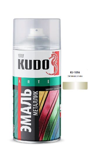 Эмаль универсальная металлик зеленая олива 520 мл (1)