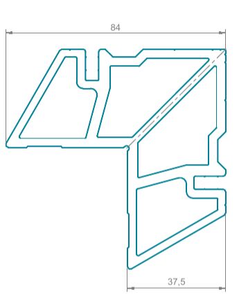 Угловая закладная 12,3мм (1)