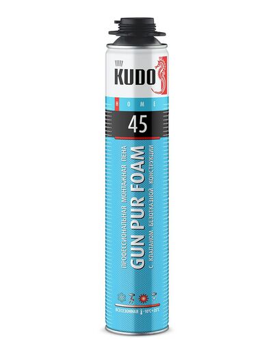 Пена полиуретан. монтажная профессиональная всесезонная KUDO HOME 45 (вес брутто 0,822гр) (1)