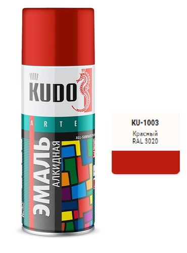Эмаль универсальная красная  520мл (1)