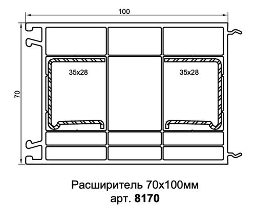 Доборный профиль 100/70 (6,5) (1)