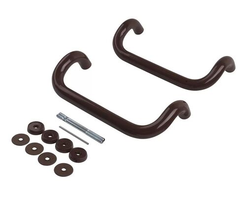 Ручка КОРИЧНЕВАЯ RAL 8017  офисная (скоба) 30/300мм (1)