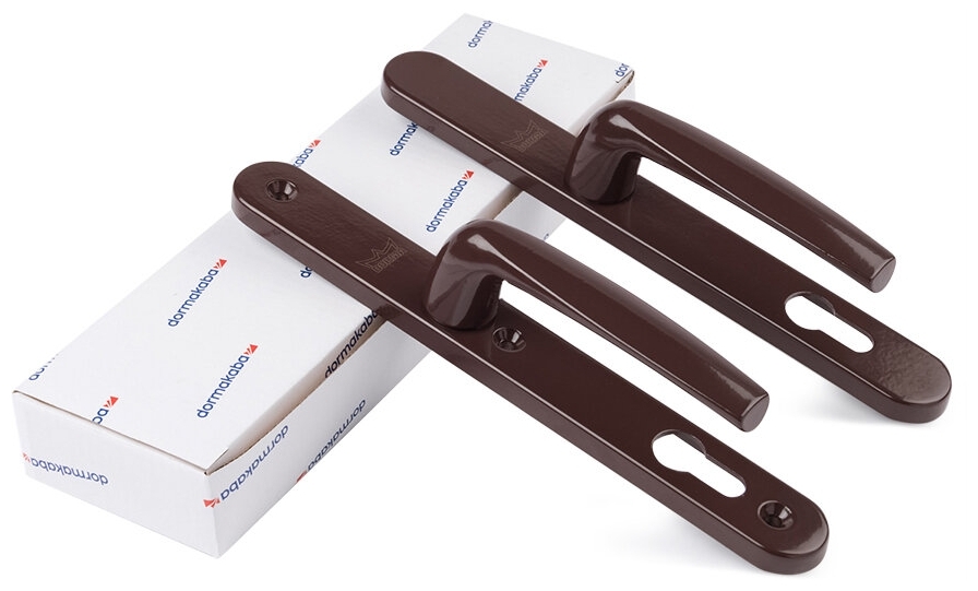 РАСПРОДАЖА ручек BREMEN,92мм, ширина планки30мм,  на толщину двери 38–80 мм, 8мм, свет-кор RAL 8017 (1)