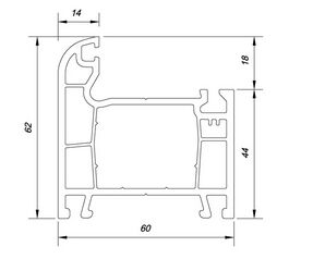 Коробка L 60 монблан (6,5)  (60мм) (1)