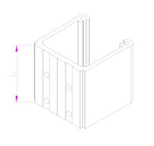 Закладная ригеля 44мм (1)