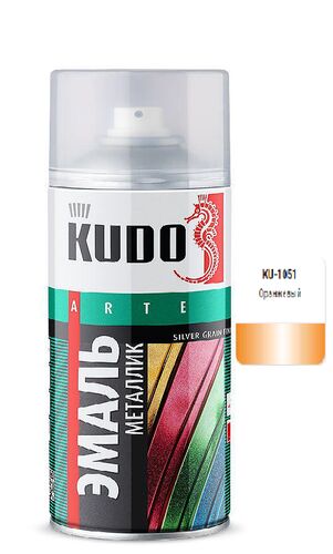 Эмаль универсальная металлик оранжевая 520 мл (1)