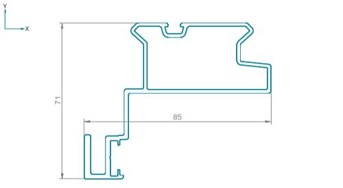Изображение предварительного просмотра товара Монорельс неокрас  L=6500 №1