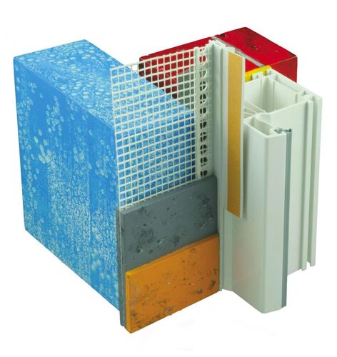 Профиль примыкающий ПВХ 6 мм с пыльником и сеткой, L=2,4 м (Под заказ) (1)