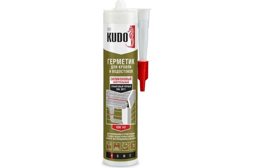 Изображение предварительного просмотра товара Герметик KUDO  для кровли черный 280 мл №1