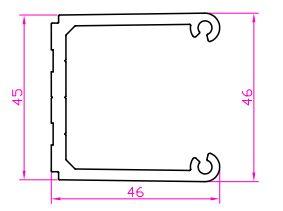Закладная ригеля неокрас L=6000 (1)
