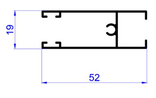 (065) Профиль створки низ-верх C640/12XL 9016 6м (1)