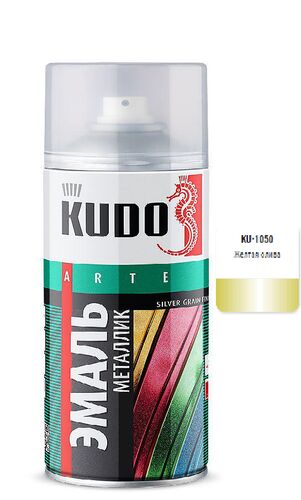 Эмаль универсальная металлик желтая олива 520 мл (1)