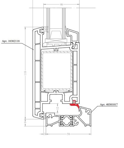 40309008G Уплотнитель ДВЕРНОЙ - 200м #1