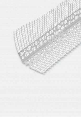 Профиль угловой ПВХ с армирующей сеткой 10/15, L=2,5 м (1)