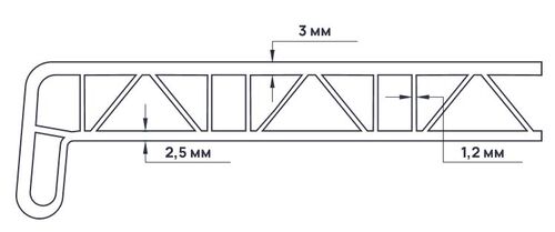 Подоконник "ПРЕМИУМ ПДК" А-КЛАСС КАРАМЕЛЬНЫЙ ДУБ (тернер) 250 мм (распил) #3