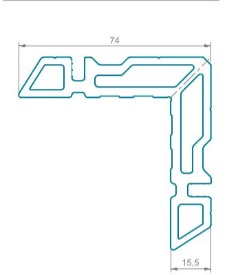 Угловая закладная 26,3мм (1)