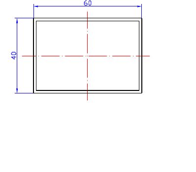 Труба прямоугольная 60*40мм. ESQU/03X 9016 6м (1)