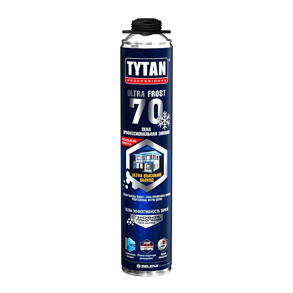 Пена монтажная Tytan Professional 70л (ЗИМА) (вес брутто 1000гр) (15614)