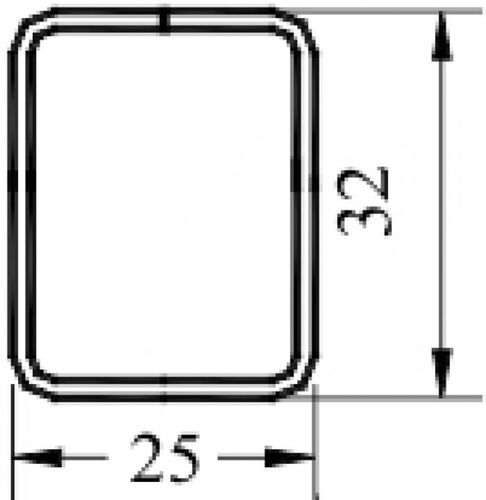 Профиль армирующий Аналог PLAFEN ME 60T 25х32 (1.5) замкн. (1)