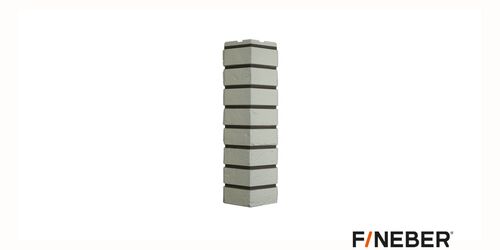 Наружный угол к фасадным панелям FineBer Кирпич Баварский, белый (1)