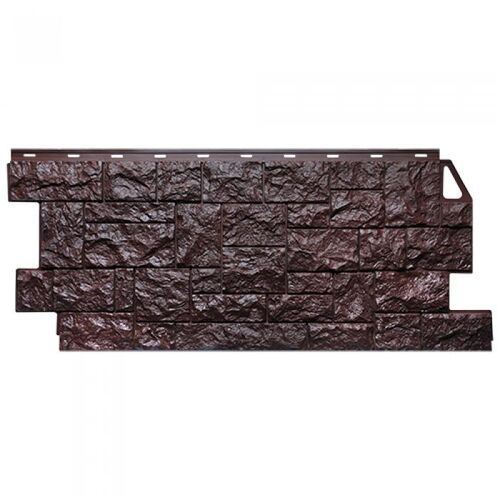 Фасадная панель FineBer Камень дикий коричневый 1117х464 (1)