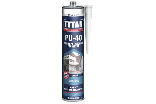 Герметик полиуретановый Tytan Professional PU 40  310мл серый RAL 7045 (1)