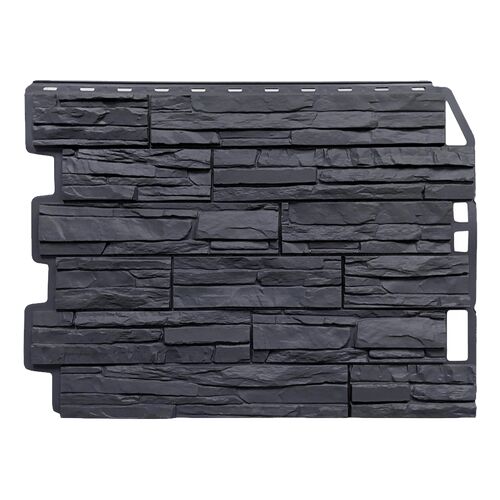 Фасадные панели FineBer Скол, асфальт (1)