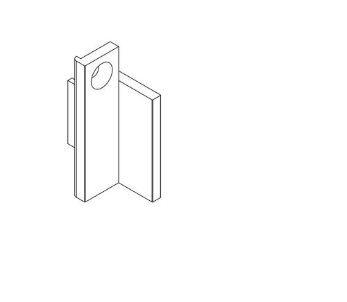 Заглушка пассивной створки правая RAL 9005 (1)