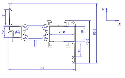 Створочный профиль 46,5мм RAL 9016 L=6500 (1)