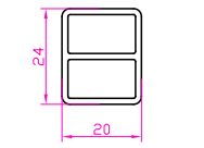 Спейсер 20*24 L=3000 (1)