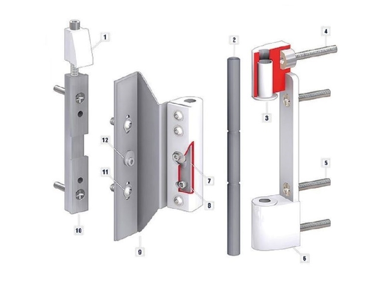 Петля Роликовая ПВХ Ронда коричневый #1