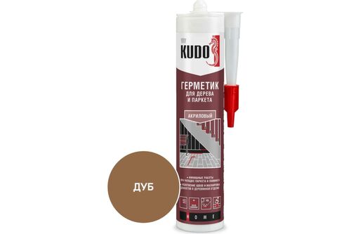Герметик акриловый для дерева и паркета KUDO дуб 280 мл (1)
