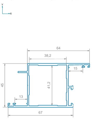 Профиль створки дверной Z  неокрас L=6500 (1)