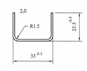Профиль армирующий Аналог DECEUNINCK AR-1 (2,0) (1)