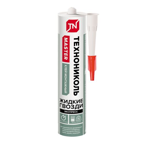 Клей Технониколь Master акриловый экспрес декор, белый 280мл (1)