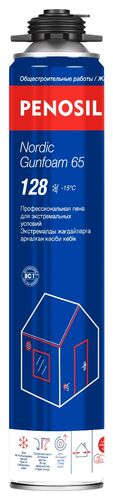 Пена монтажная Penosil Nordic Gunfoam 65 л 128 до -15C 850мл (ЗИМА)  (вес брутто 950гр) (1)