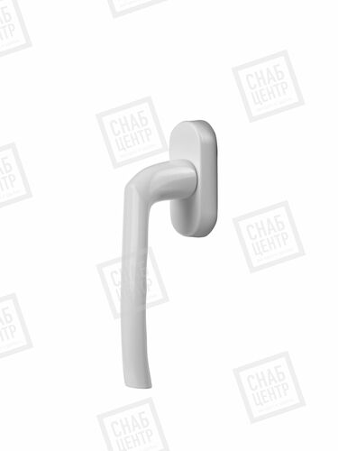 Ручка алюминиевая  8 поз. Аналог "КРОНОС/НЕВА", 37 мм, белая, 2 винта (1)