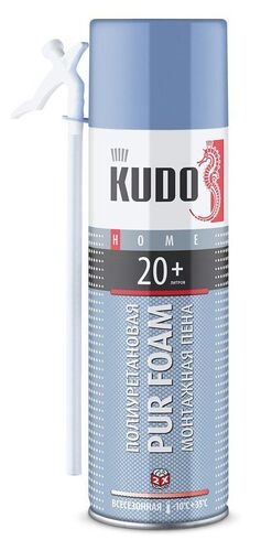 Пена полиуретановая монтажная бытовая всесезонная  KUDO HOME 20+ 650 мл (1)