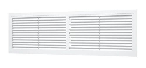 Изображение предварительного просмотра товара Решетка вентиляционная РП фланец 432х117 переточная 455х133 АБС пластик №1