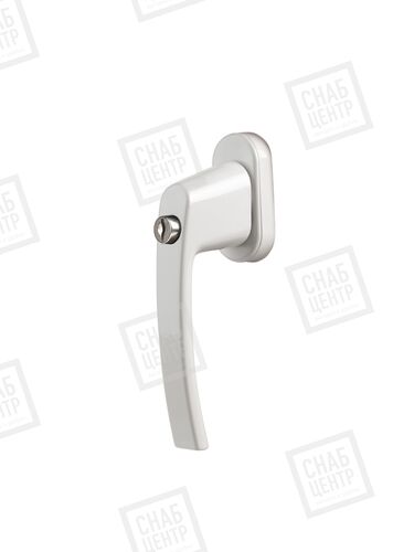 SC Ручка оконная с ключом белая  37 мм (RAL9016) (1)