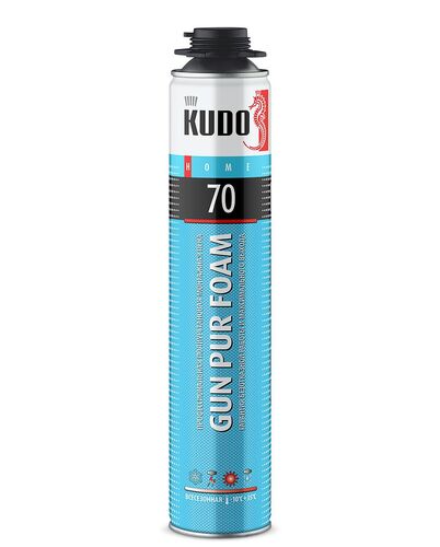 Пена полиуретановая монтажная профессиональная всесезонная KUDO HOME70 (вес брутто 919гр) (1)
