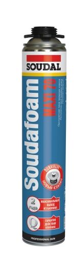 Пена монтажная Soudal MAXI 70л (ЛЕТО)  (вес брутто 1031гр) (1)