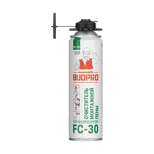 Очиститель монтажной пены BUDPRO FC-30 440мл  (вес брутто 0,385гр) (1)