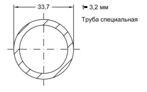 Профиль армирующий Аналог 33,7/60 (круглый, металл) (1)