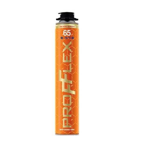 Пена монтажная PROFFLEX PRO GOLD 65л (ЗИМА) (вес брутто 914гр) (1)