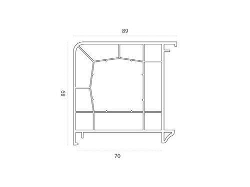 АРТ. D 355 (угловой соединитель 90% град.) (70 серия) (1)