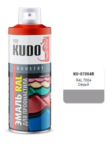 Эмаль для металлочерепицы RAL 7004 серый 520мл (1)