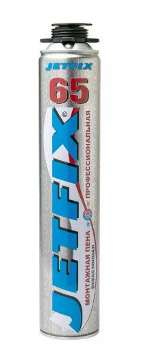 Пена монтажная  JETFIX 65  профессиональная всесезонная 850мл (вес брутто 867гр) (1)