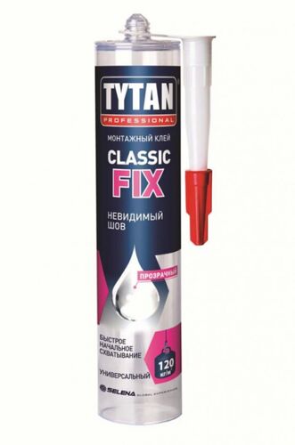 11450(62949) Tytan Professional Classic Fix клей монтажный 310мл прозрачный (1)