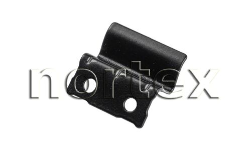 Кронштейн металлический  нижний  Черный RAL 9005 nortex (1)